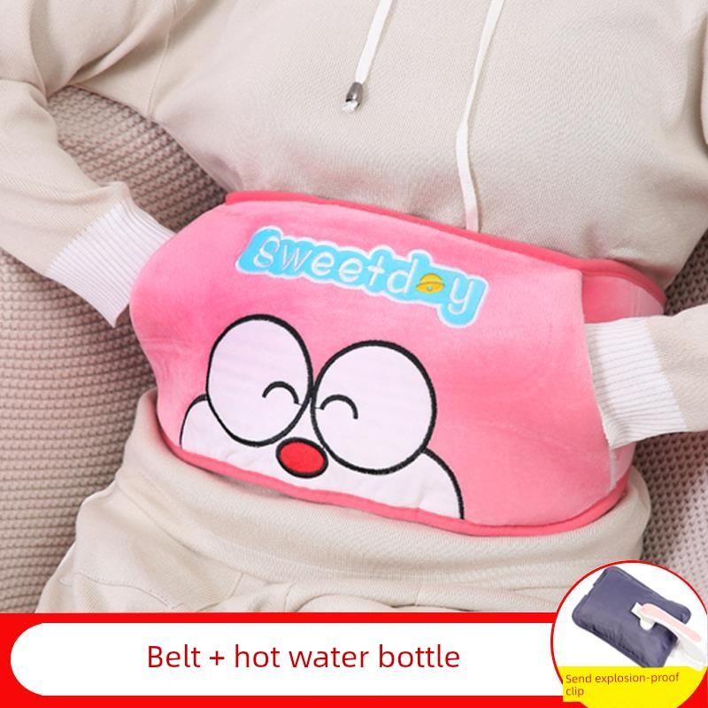 Water-Filled Explosion-Proof Electric Hot Water Bottle, Electric Heating Belt, Rechargeable Waist Warmer, Female Waist Warmer, Belly Warmer, Hand