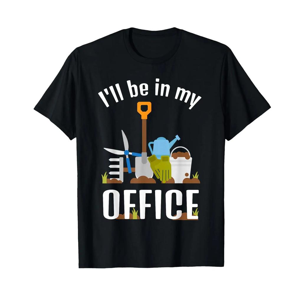 Garden Office Gardening T Shirt Gardener Planting Tools Vintage Breathable Soft Streetwear Slightly Graphic Casual