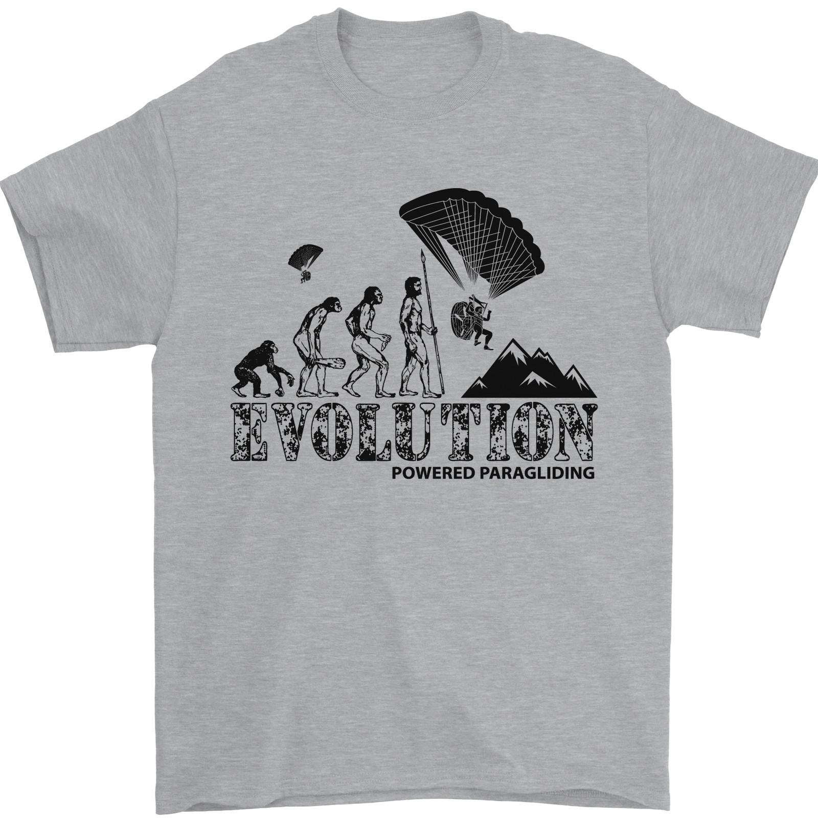 Powered Paragliding Evolution Paraglider Mens T-Shirt 100% Cotton S