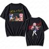 BOCCHI THE ROCK Cute Graphic Printed Tshirt Rock and Roll Lover Men Women Casual Crewneck Tshirt Summer Daily Life Tee Tops