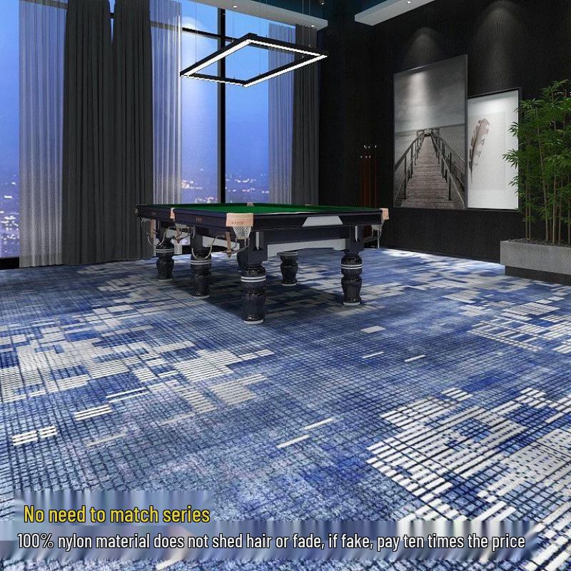 Billiard & Table Tennis Room Carpet - Full Coverage, Wear-Resistant, Flame Retardant, Soundproof