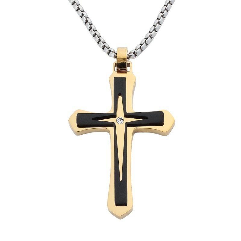 European and American Pendant Trends, Cross Necklaces, Trendy Men's Personalized Accessories 2026