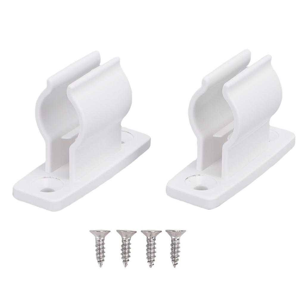 2pcs RV Awning Crank Holder Clip Plastic Awning Crank Rod Wall Mount Bracket for RV Camping Trailer Motorhome
