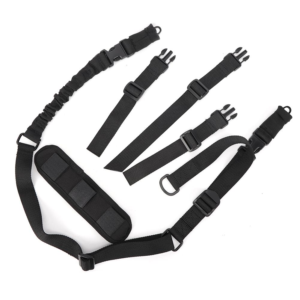Outdoor Multifunction Sport Two Point Sling Tactics Lanyard Safety Rope with Cotton Shoulder Pad
