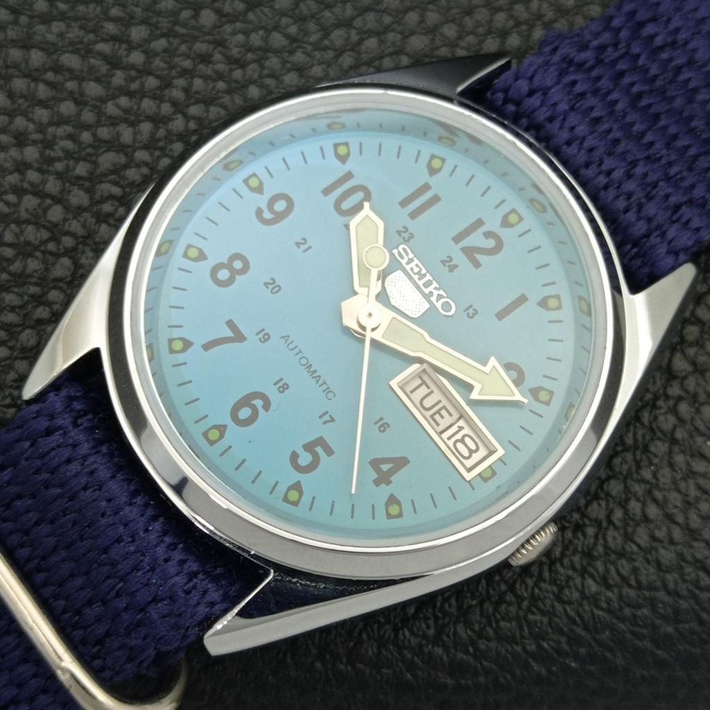 VINTAGE REFURBISHED SEIKO 5 AUTOMATIC 6309A JAPAN MENS WRIST WATCH a441701-1