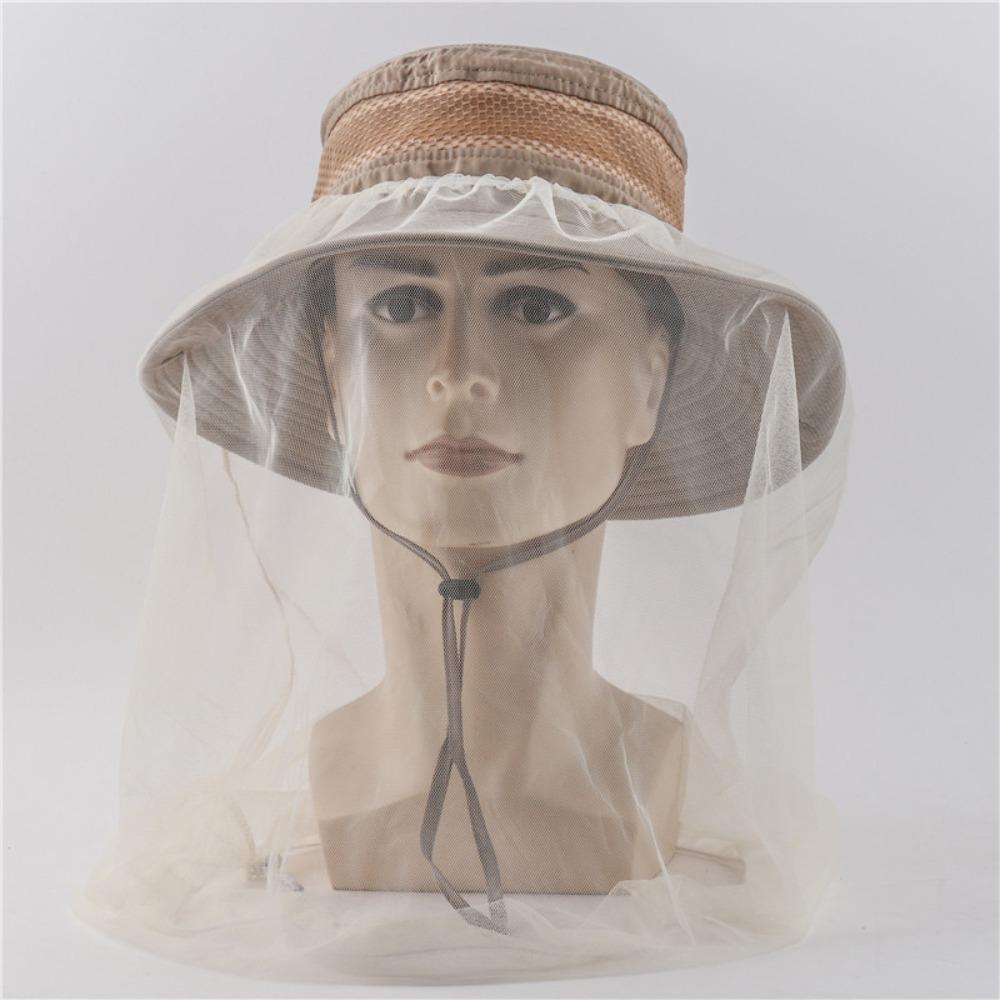 Portable Mosquito Net Hat Breathable Insect Mesh Hat New Fishing Sun Cap