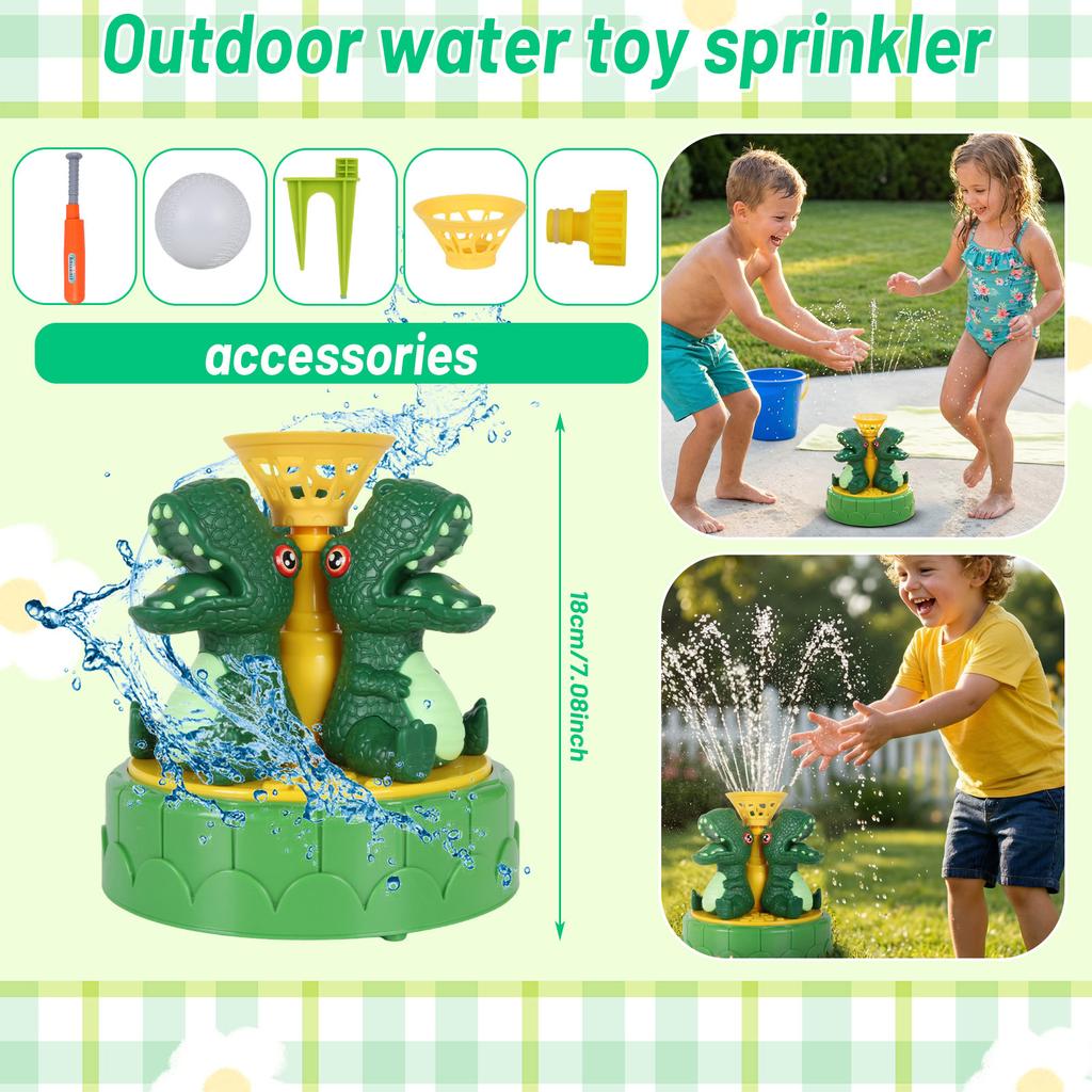 Wasserspielzeug für draußen, Rasensprenger für Kinder und Kleinkinder, Sommer-Gartenspielzeug für draußen, Mädchen Jungen Alter 3 4 5 6 7 8 Jahre