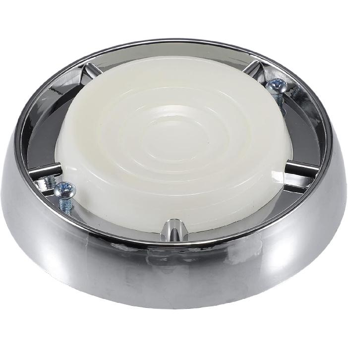 

Car Dome Light Bezel Lens Lamp Cover with Screws Car Interior Light Lens for Ford for Mustang 1967-1970 Plastic Silver Tone