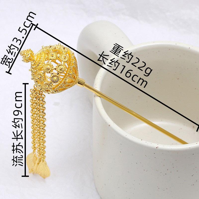 Xiuhe Clothing Headgear Women'S Premium Hanfu Retro Chinese Bridal Headgear Tassel Hairpin New Chinese Hair Accessories Customization