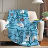 Cartoon cute Capoo Blanket For Sofa Office Bed Plane Travel Sleep Read Relax Camping Soft And Warm
