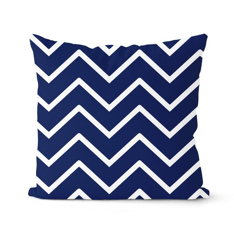 Navy Blue Cushion Geometric Pillowcase Decorative Pillow Home Decor Throw