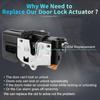 Front Left Driver Side Power Door Lock Actuator Motor No.25843196/15900164/15817041 Door Latch Actuator Assembly for Cadillac SRX 2004-2006 for