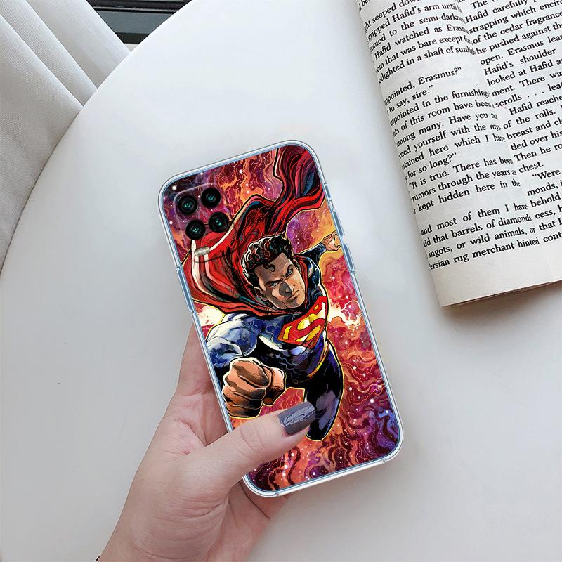 Superman Transparent Phone Case for Motorola Moto Edge 20 30 40 50 S30 Fusion Ultra Pro Neo Lite + G200 G23