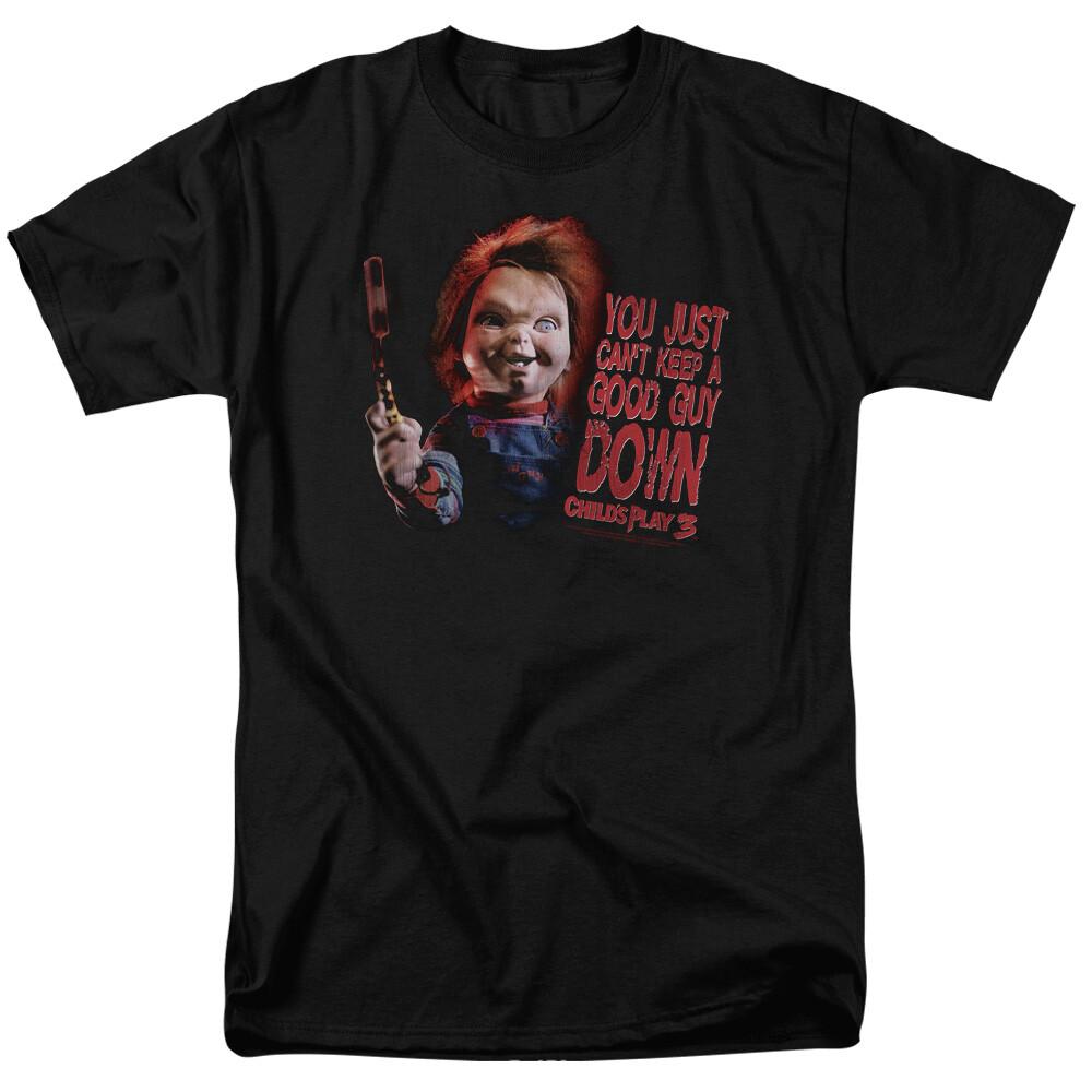 

26 Child s Play 3 Good Guy T Shirt Licensed Horror Movie Retro Classic Tee Black Unisex T-Shirt XXL