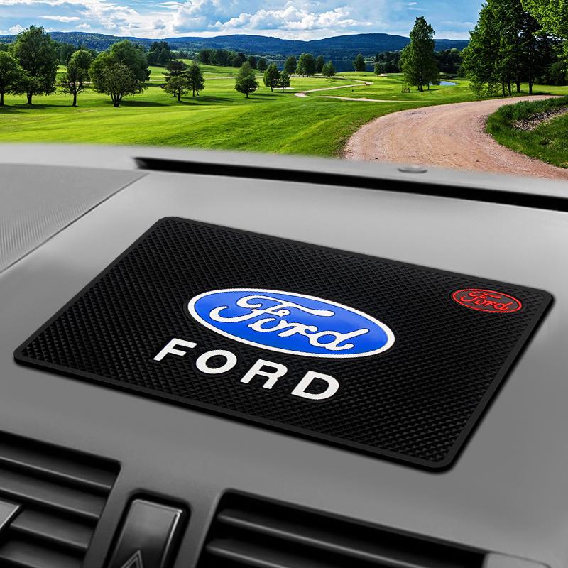 Car Sticker Car Dashboard Adhesive Anti-Slip Mat Silicone Storage Mat Cell Phone Anti-Slip Mat for Ford Focus Mustang Fiesta Ran