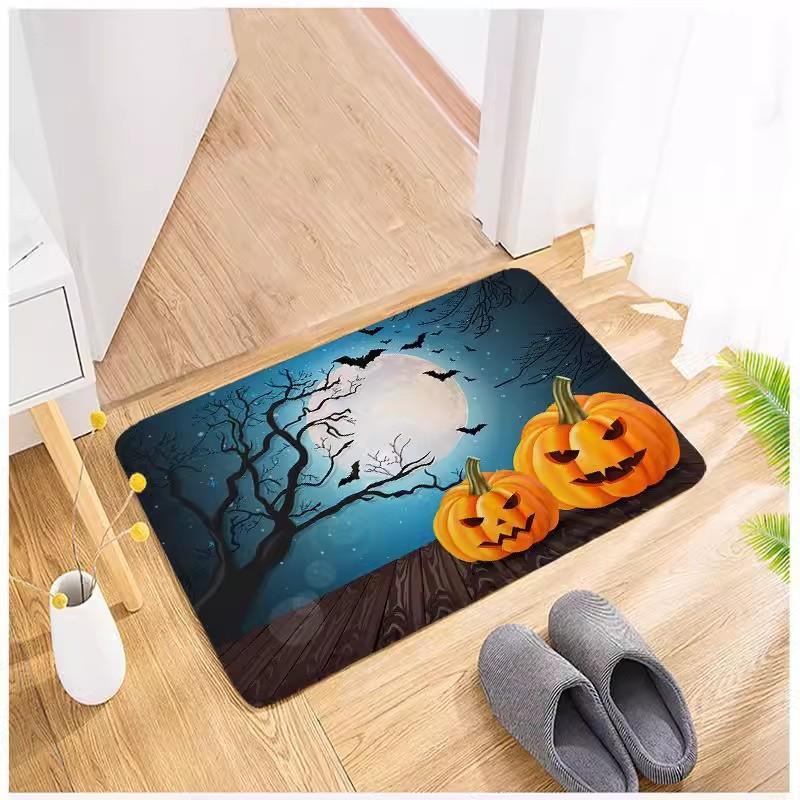 Cartoon Halloween Horror Floor Mat Restaurant Door Floor Mat Home Decoration Door Floor Mat Bathroom Toilet Floor Mat