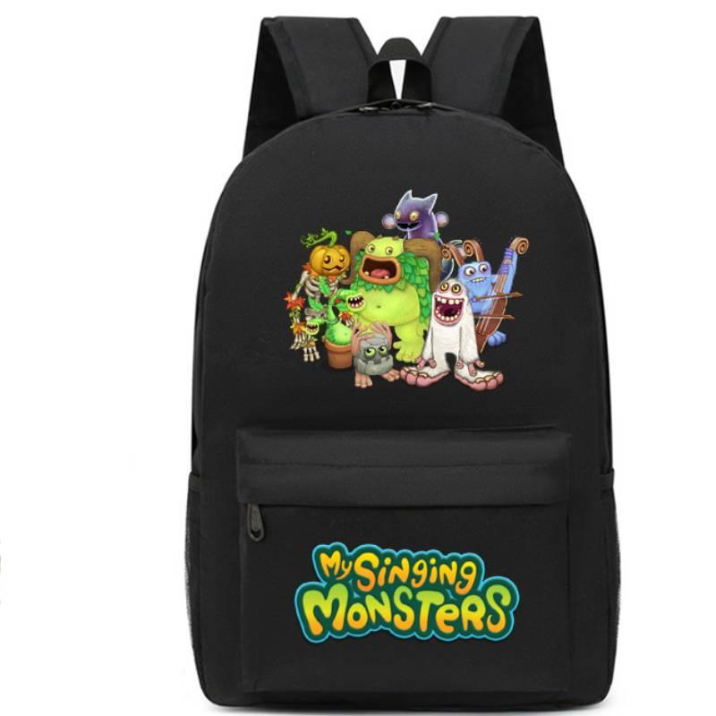 My Sing Monsters Game Style Backpack Load Reduction Waterproof Large Capacity