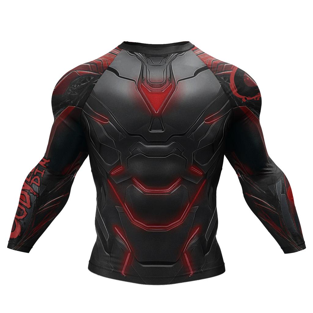 Bjj Rash Guards Mens Jiu Jitsu MMA T-shirt Rashguard No Gi Long Sleeve Men Boxing Running Training T-shirts Strech Sport Tees