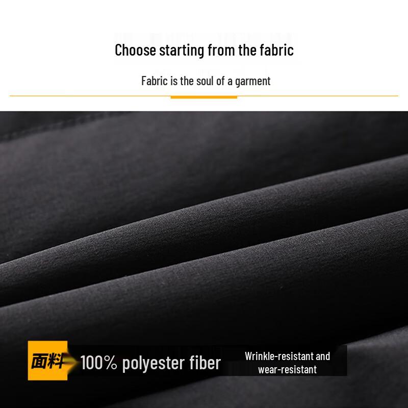 JEANSWEST Men's Thickened Winter Lapel Padded Jacket