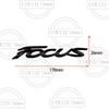 LLC3 For Ford Focus Car Emblem 3D Metal Hybrid ST Line MK2 MK3 MK4 Logo Body Decals Sticker Rear Tail Trunk Boot Letter Badge Styling