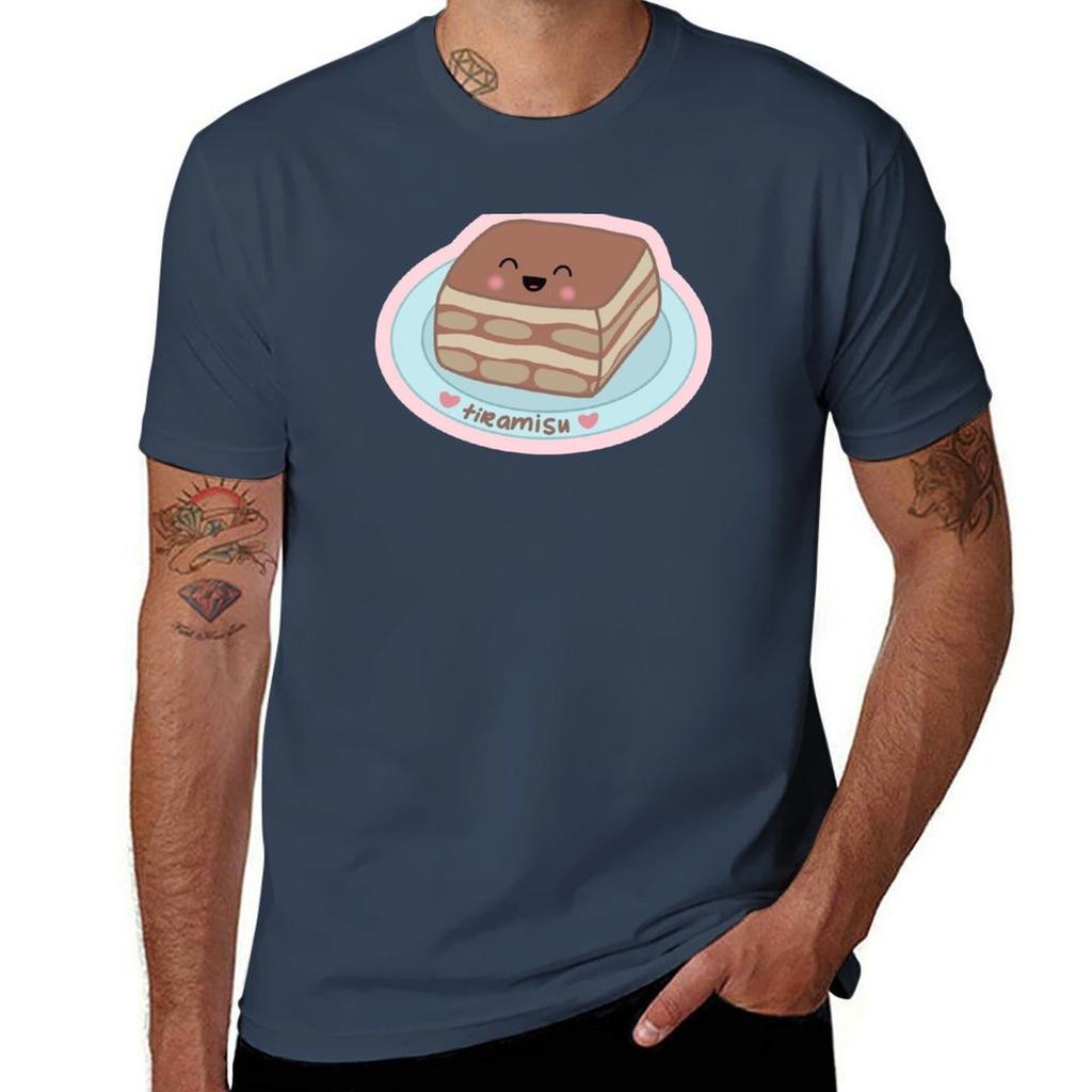 I Love Tiramisu I Tira Miss U So Much Kawaii Food Stickers Tshirt Plus Size Short Sleeve Tshirt