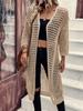 Cardigan lungo estivo da donna in maglia traforata, capo esterno protettivo dal sole, 2024