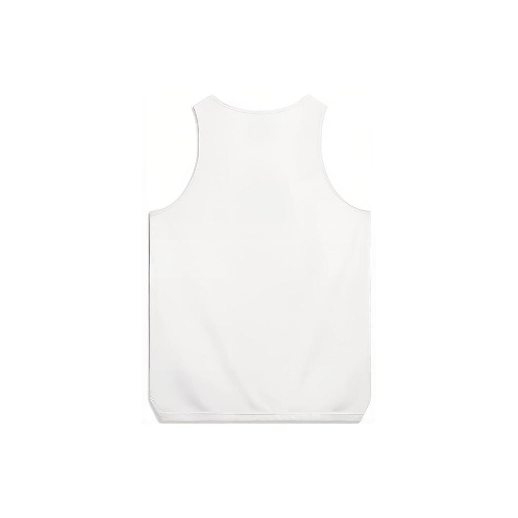 Li-Ning Badfive Series Letter Print Moisture-Wicking Quick-Dry Tank Top Men Tops Milk-White AVST031-10
