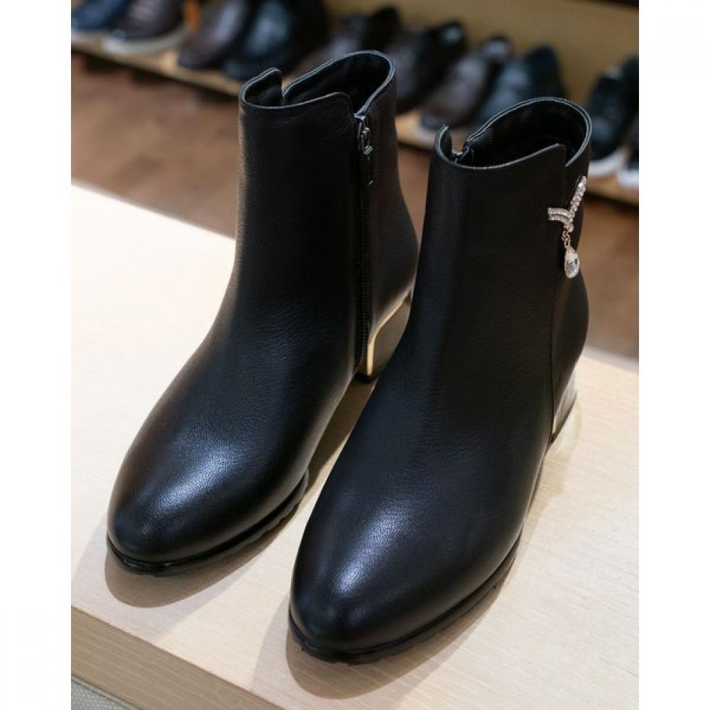 VAINER Женские черные ботильоны S 107a blackness/250