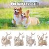 Pet Hair Remover Keychain Hidden Hair Collector Feature Reusable Easy To Clean Cat Dog Hair Collection Keychain