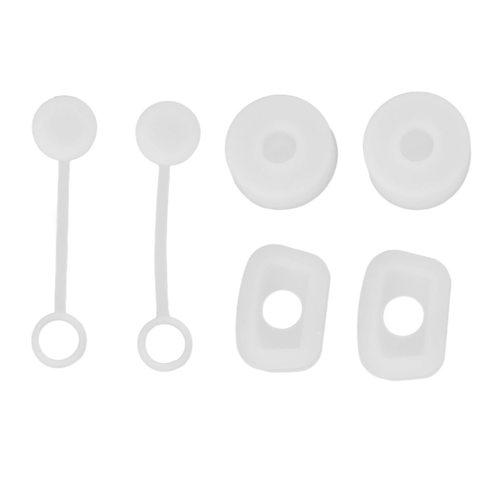 

6 ШТ. Заглушка для соломинки для чашки, герметичная, многоразовая, крышка для соломинки, квадратная, круглая, защита от проливания, силиконовый набор заглушек от протекания прозрачный