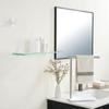 Gold Glass Shelf Glass Wall Mount Tempered Glass Shower Storage  Indoor