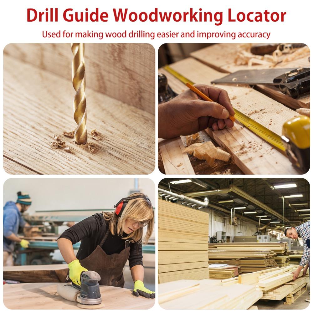 Holder Drilling Jig Precise Punch Locator DIY Drilling Positioner  Woodworking