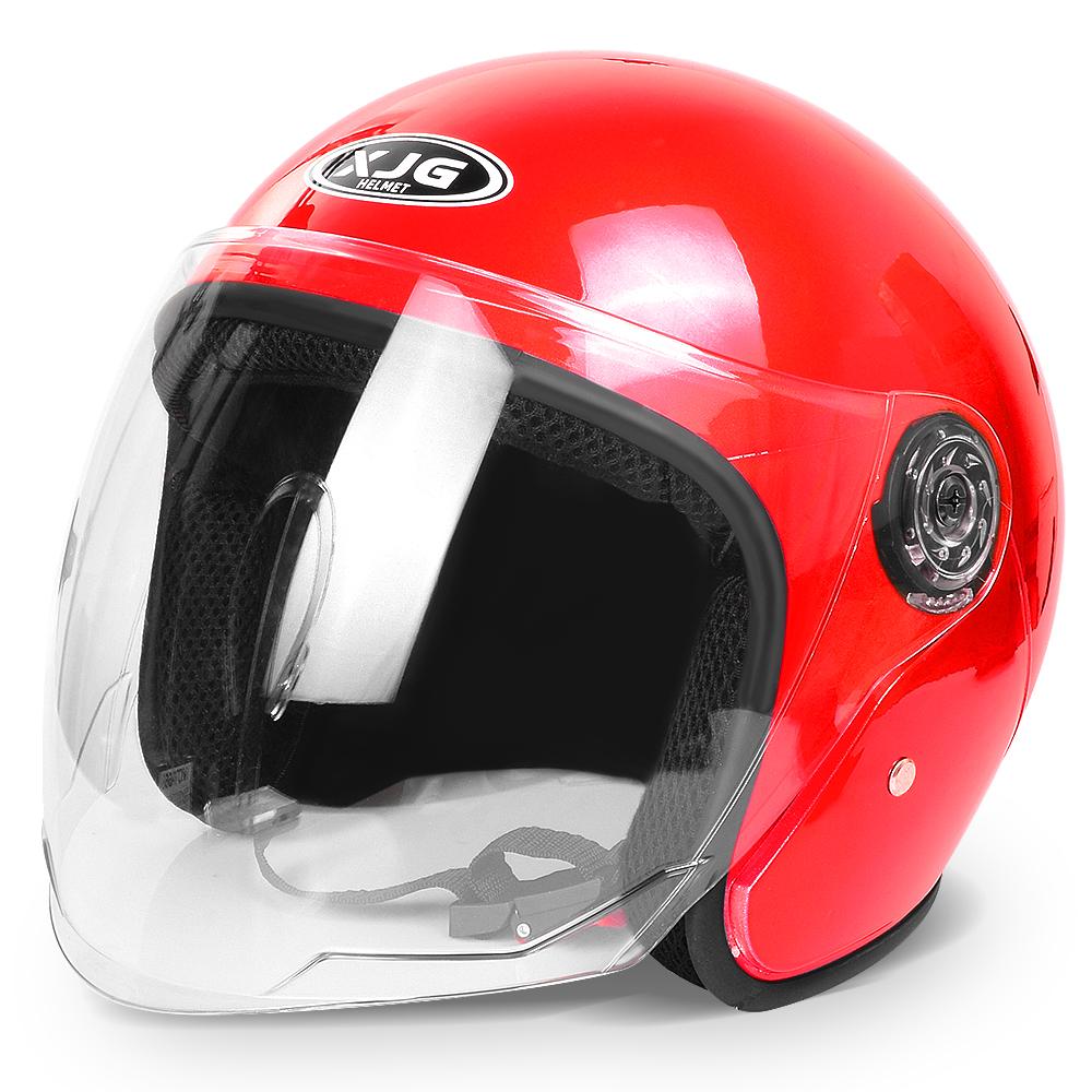 Motorcycle Helmet Men Woman Electric Motor Car Scooter Bike Open Face Half Helmet,Anti-UV Safety Hat Bicycle Cap with Goggles