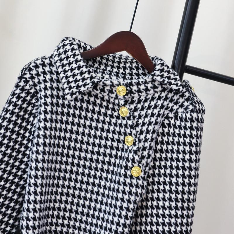 Autumn and Winter New Design Belt Qiandongge Temperament Knitted Double-sided Woolen Cape Coat Sweater Shawl Women