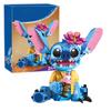 Nuovi Blocchi da Costruzione Angelo Stitch CP 2025 - Giocattoli Cartoon con Pezzi Grandi e Orecchie Mobili - Regalo di Assemblaggio per Bambini e Bambine per il Compleanno
