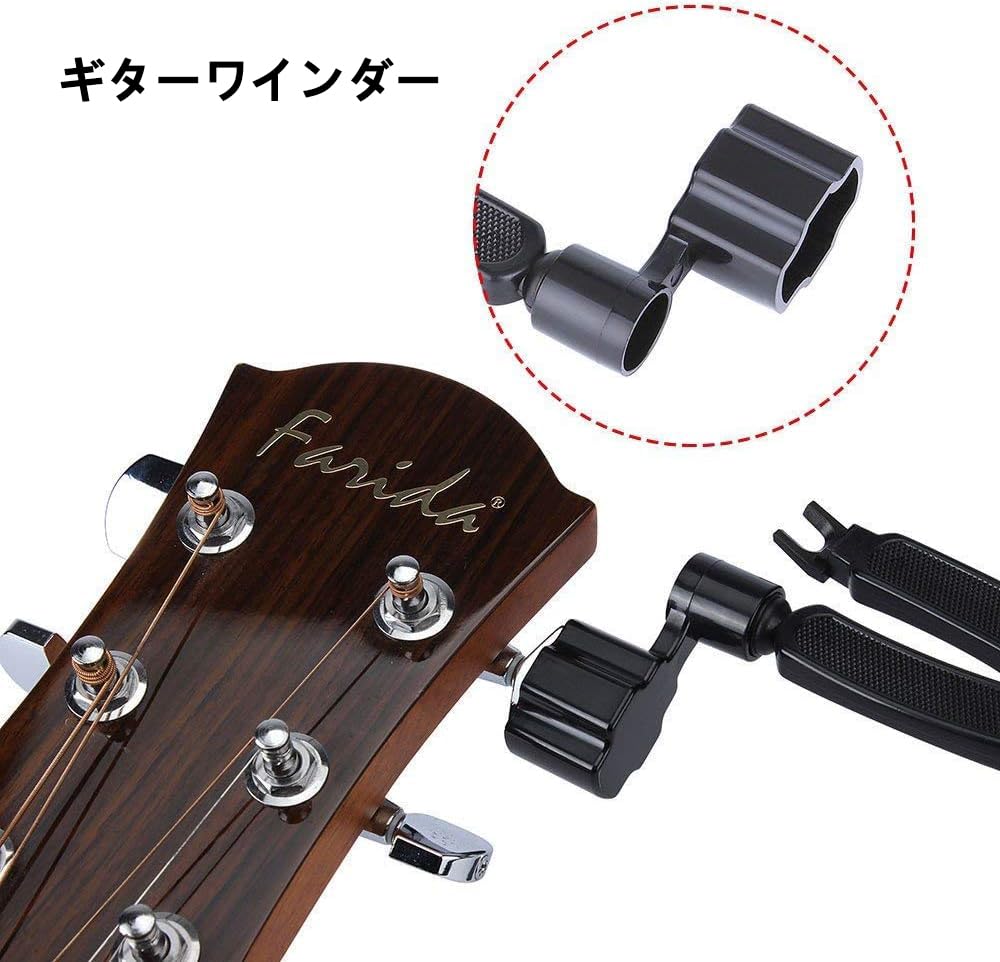 String Winder for Acoustic Guitar String Maintenance Multifunctional Tool for Guitar Guitar String Maintenance and String Change Set Bridge Pin Wire