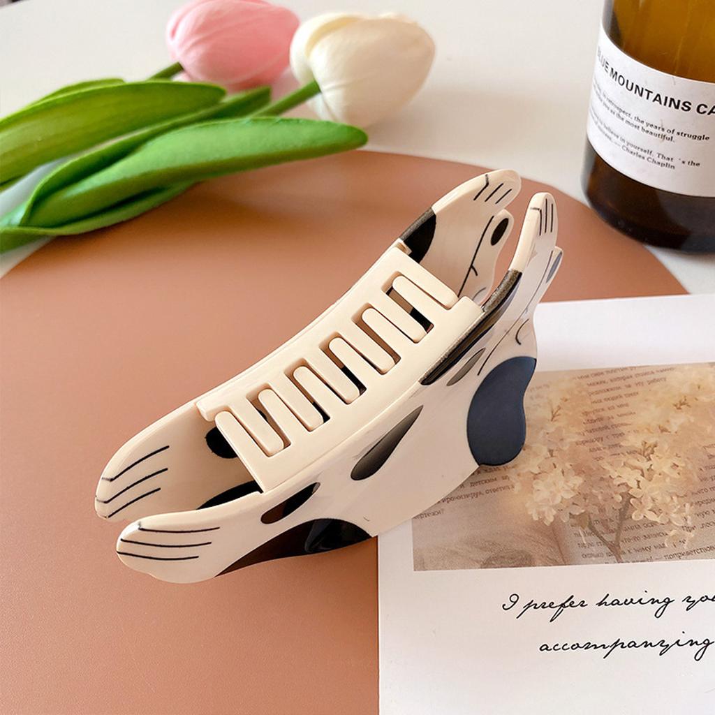 1 Stück Acetat niedliche Welpen Haarspange Dalmatiner Hund Strass (10cm/3.94) Haarklammer Cartoon Tier Haargreifer am Hinterkopf