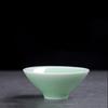 3pcs Customized Celadon Teacup Chinese Ceramic Tea Cup Set Household Small Tea Bowl Master Cup Traditional Tea Accessories