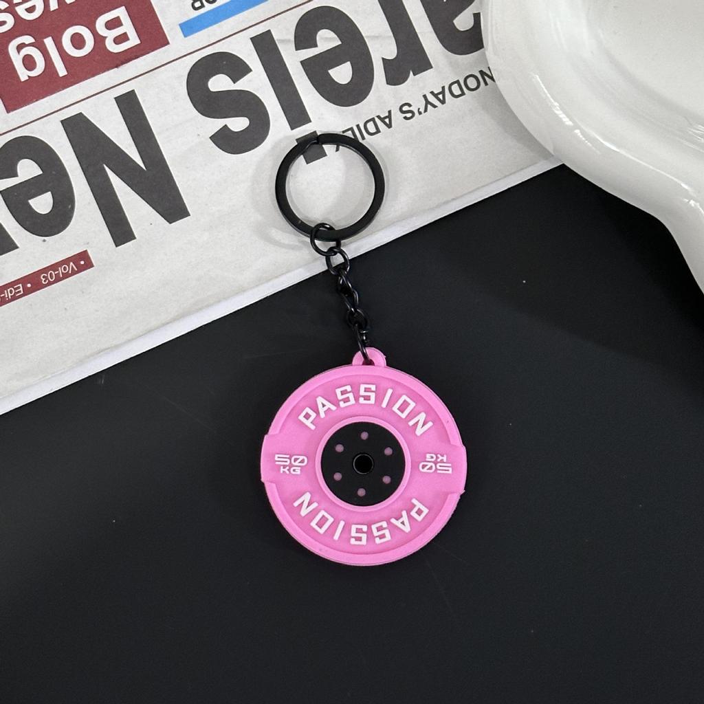 Fitness Series Gummi-Schlüsselanhänger: Hantel- & Kurzhantel-Anhänger für Geschenke