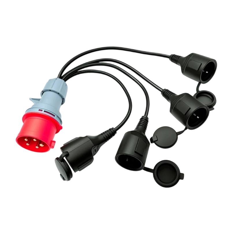 Flexible 50cm 5 Pin Industrial Adapter Cable Coupler CE32A Plug Electrical Adapter Wire for Outdoor Decorations