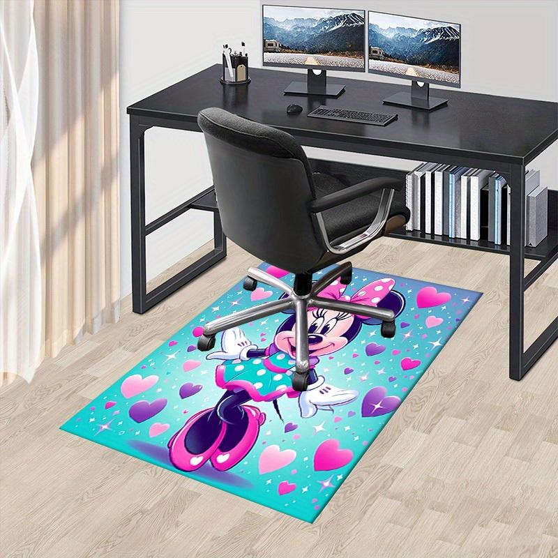 3D Printed Minnie Mouse,Polka dots,Hearts Anti-Slip Rug - Machine Washable Office Rug for Living Room, Bedroom, Office - Multiple Sizes
