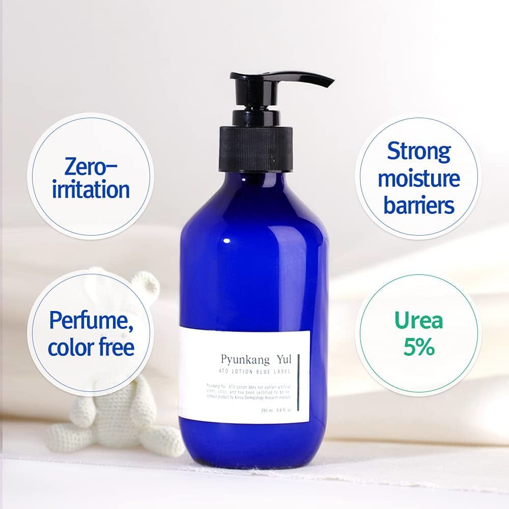 Pyunkang Yul Ato Lotion Blaue Etikett 290ml Baby Gesicht Körperlotion, Feuchtigkeitsspendend, Koreanische Kosmetik, Kbeauty