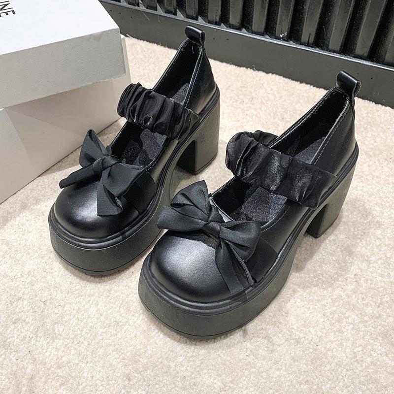 Fairy shoes gentle French high heels single shoes female 2025 new lo retro Mary Jane women's shoes Lolita shoes
