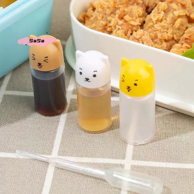 2/3Pcs Mini Portable Small Sauce Container Tomato Gravy Boat Salad Dressing Oil Spray Bottle Ketchup Honey Mustard