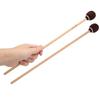 1 Pair Marimba Mallets Portable Maple Handle Wool Ball Sticks Percussion Playing AccessoriesBrown