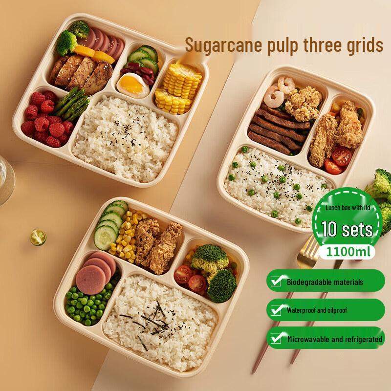 Youjia Fine Products Degradable Disposable Meal Prep Boxes