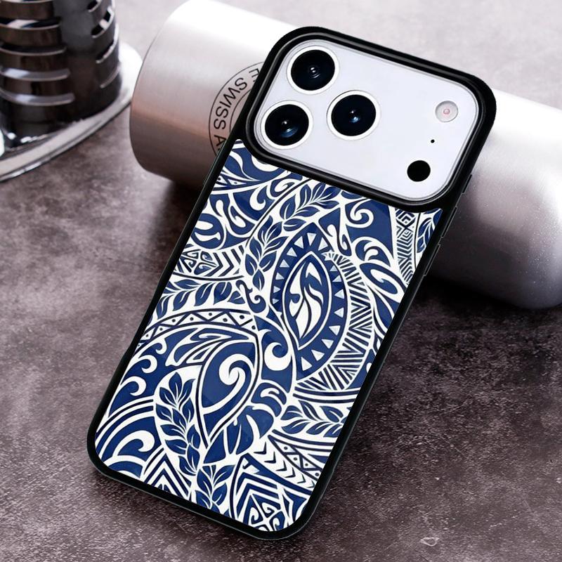 Maori Tribal Samoan Polynesian Soft Phone Case for iPhone 17 16 15 Pro Max Air 14 13 12 11 Plus Shockproof Capa Cover