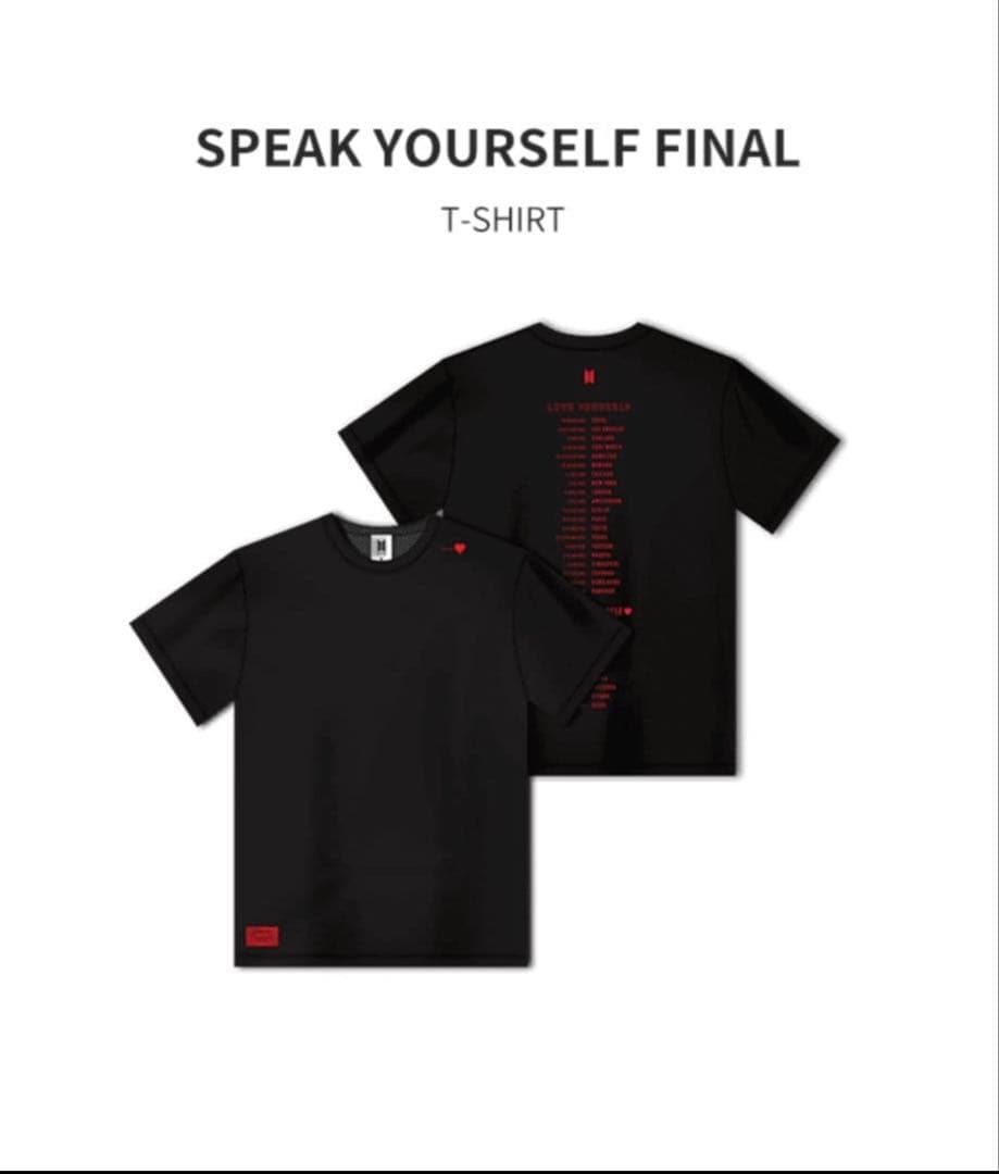 [USED] BTS Bangtan Boys LYS SYS THE FINAL Tour T-shirt