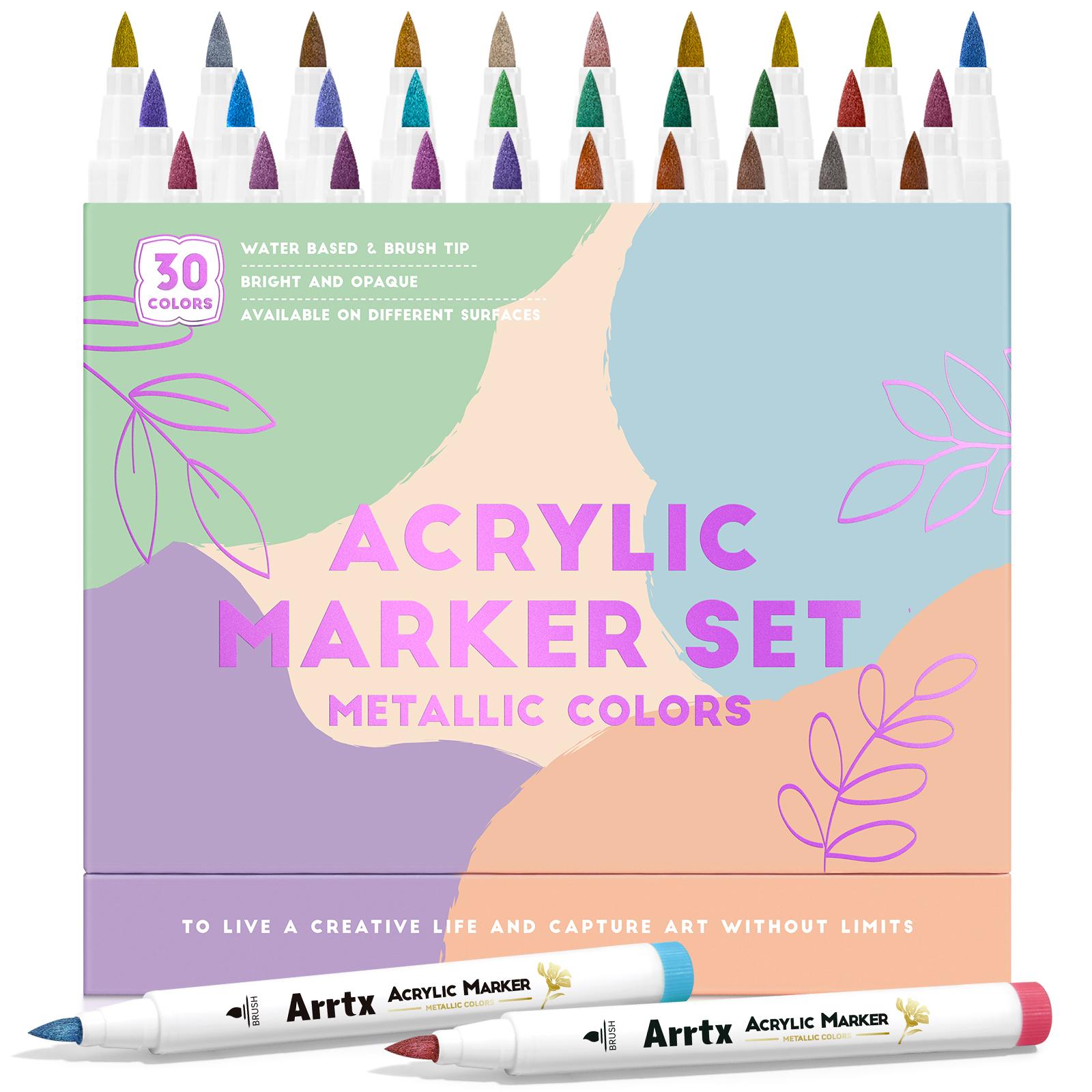 Arrtx 30/36/48/60/90 Colors Acrylic Marker Extra