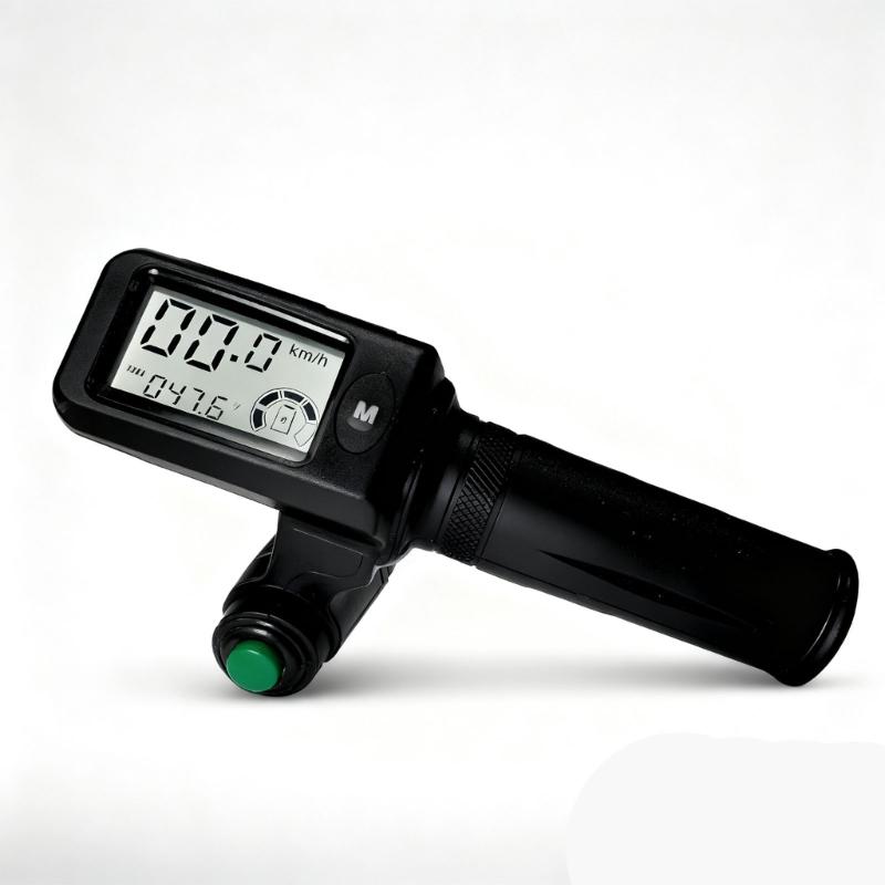 Digital Battery Meter Throttle Grip Electric Bike Handlebar Adjustable Speed Control for Most Model